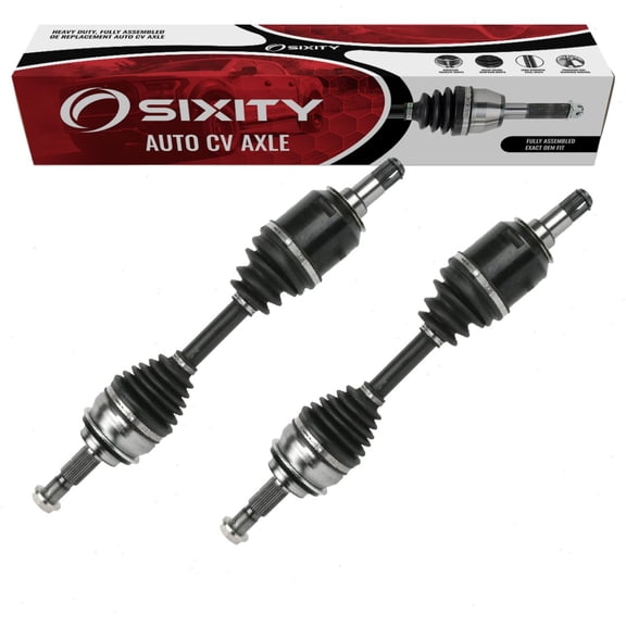 Sixity Auto 2 pc Front CV Axle Kit compatible with Toyota FJ Cruiser 2007-2014 - Pair Left Right Driver Passenger Complete Axle Shaft Assembly