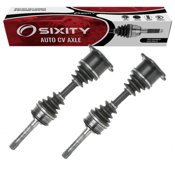 Sixity Auto 2 pc Front CV Axle Kit compatible with Toyota Pickup 1986-1995 - Pair Left Right Driver Passenger Complete Axle Shaft Assembly