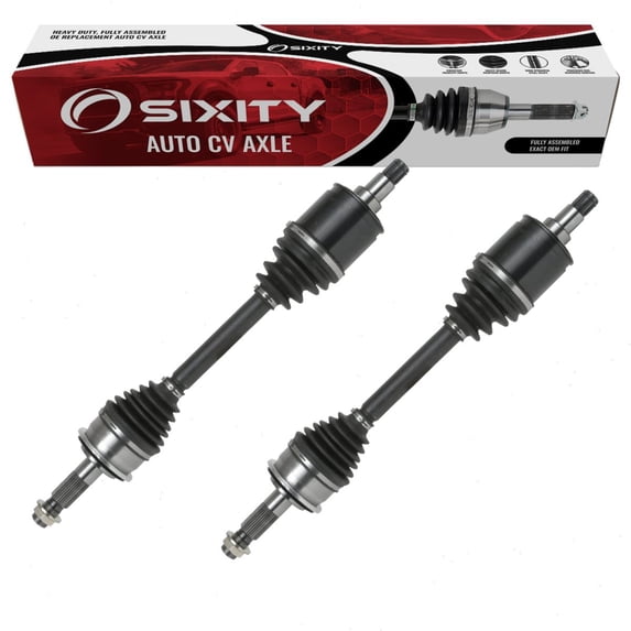 Sixity Auto 2 pc Front CV Axle Kit compatible with Toyota Sequoia 2001-2007 - Pair Left Right Driver Passenger Complete Axle Shaft Assembly
