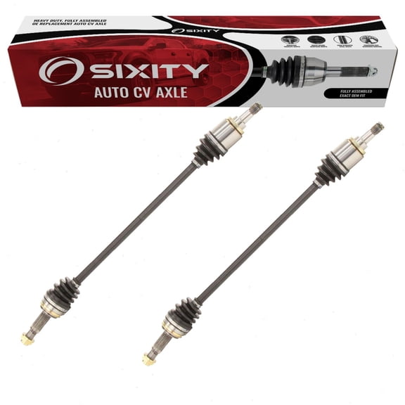 Sixity Auto 2 pc Rear CV Axle Kit compatible with Toyota RAV4 2006-2018 - Pair Left Right Driver Passenger Complete Axle Shaft Assembly