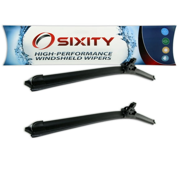 Sixity Auto 26" Frameless XTS Windshield Wiper Blades - Front Rear Driver Passenger - All Season