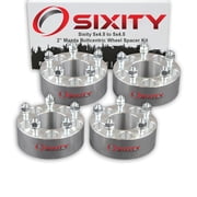 Sixity Auto 4 pc 2" 5x4.5 Wheel Spacers compatible with Mazda MPV Protege RX MX CX M12x1.5mm 1.25in Studs Lugs