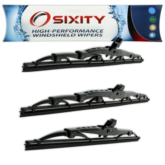 Sixity Auto S1 Front Rear Windshield Wiper Blades compatible with Chrysler PT Cruiser
