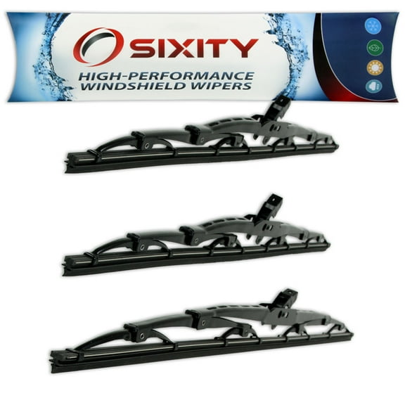 Sixity Auto S1 Front Rear Windshield Wiper Blades compatible with Mazda RX-7