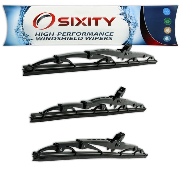 Sixity Auto S1 Front Rear Windshield Wiper Blades compatible with Mercury Sable