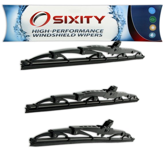 Sixity Auto S1 Front Rear Windshield Wiper Blades compatible with Mitsubishi Eclipse