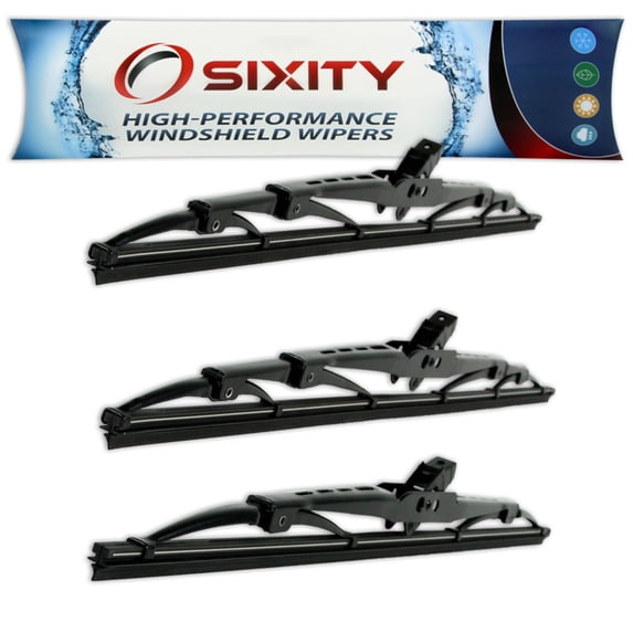 Sixity Auto S1 Front Rear Windshield Wiper Blades compatible with Nissan Stanza