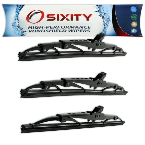 Sixity Auto S1 Front Rear Windshield Wiper Blades compatible with Oldsmobile Custom Cruiser Cutlass Ciera