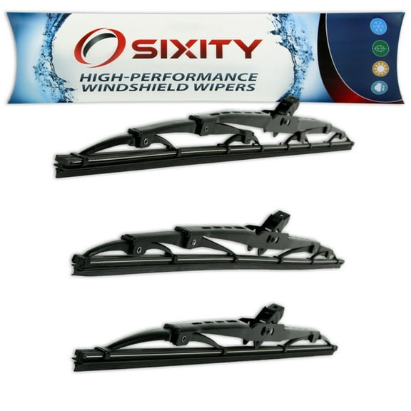 Sixity Auto S1 Front Rear Windshield Wiper Blades compatible with Plymouth Colt