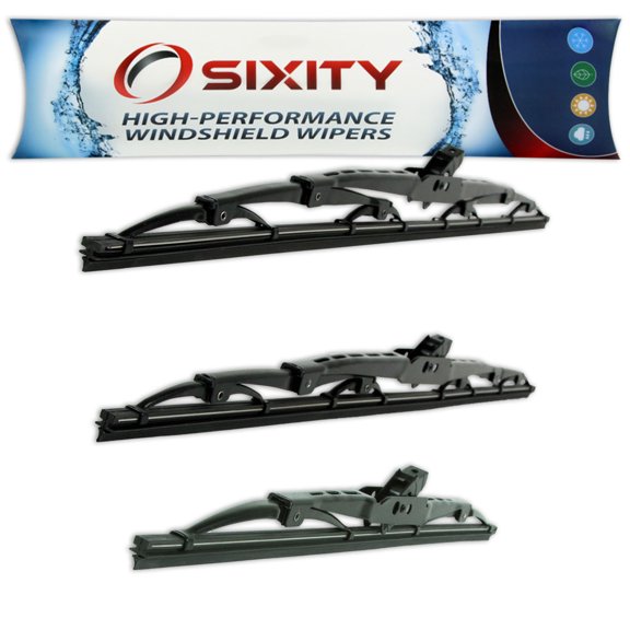 Sixity Auto S1 Front Rear Windshield Wiper Blades compatible with Saturn SC1 SC2 SL SL1 SL2 SW1 SW2