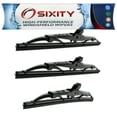 thumbnail image 1 of Sixity Auto S1 Front Rear Windshield Wiper Blades compatible with Yugo GV GVX, 1 of 7