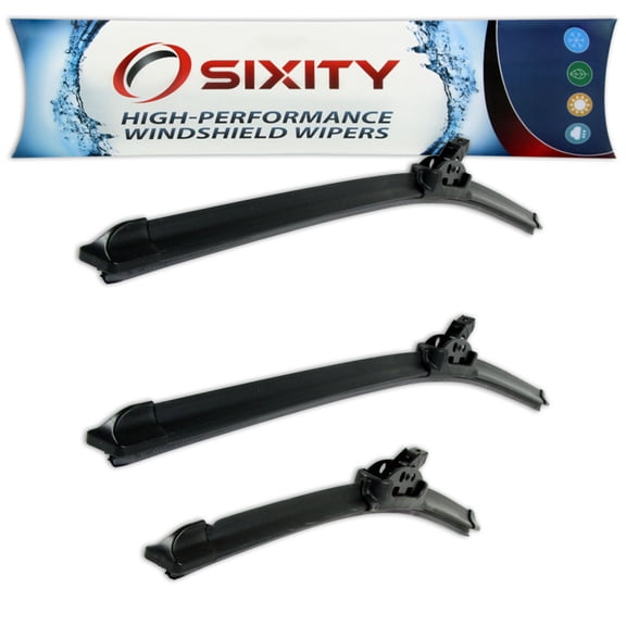 Sixity Auto XTS Frameless Front Rear Windshield Wiper Blades compatible with Chevy Venture