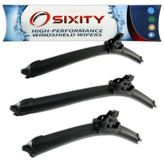 Sixity Auto XTS Frameless Front Rear Windshield Wiper Blades compatible with Subaru Forester