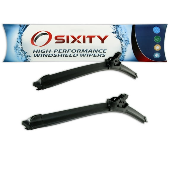 Sixity Auto XTS Frameless Front Windshield Wiper Blades compatible with GMC Canyon