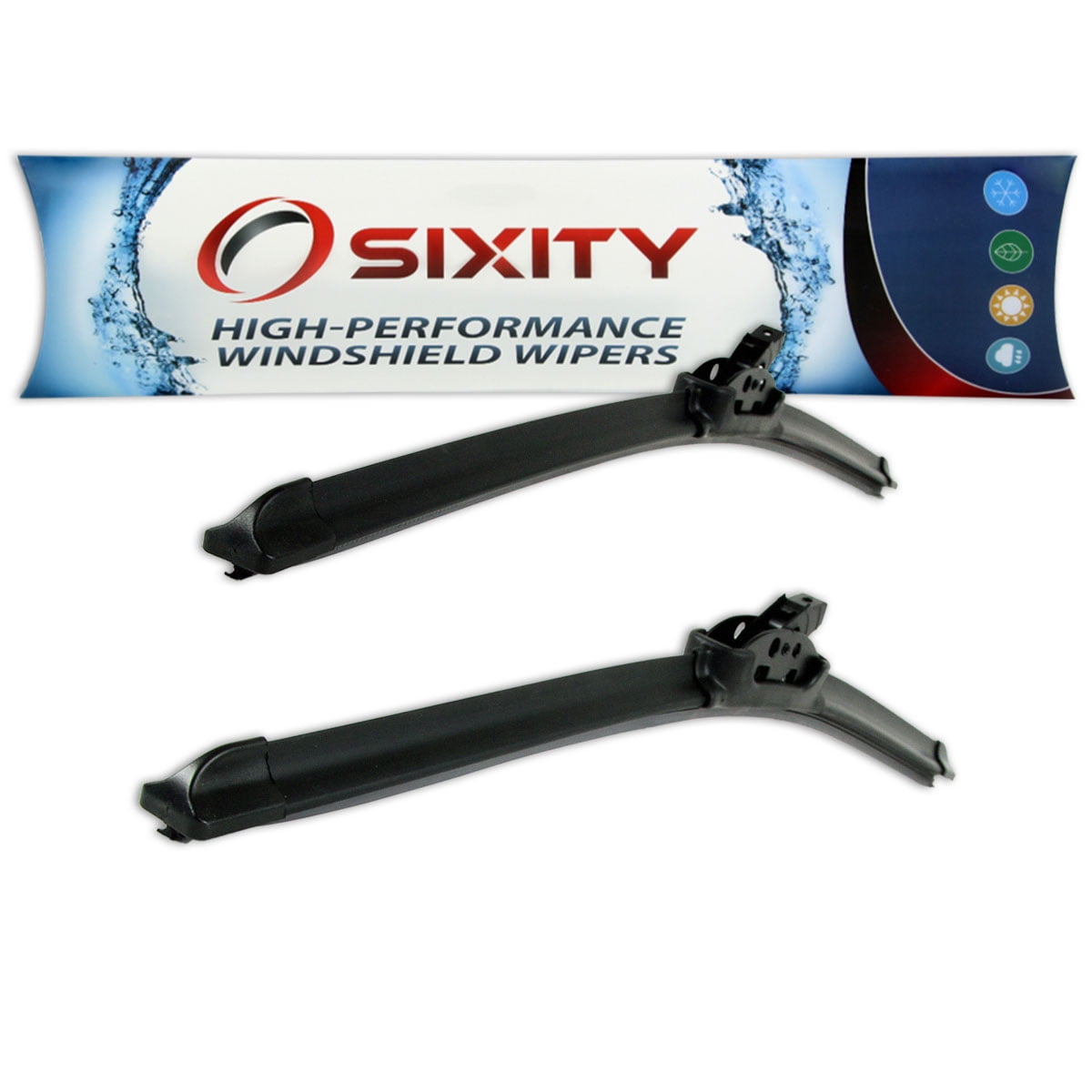 Sixity Auto XTS Frameless Front Windshield Wiper Blades compatible