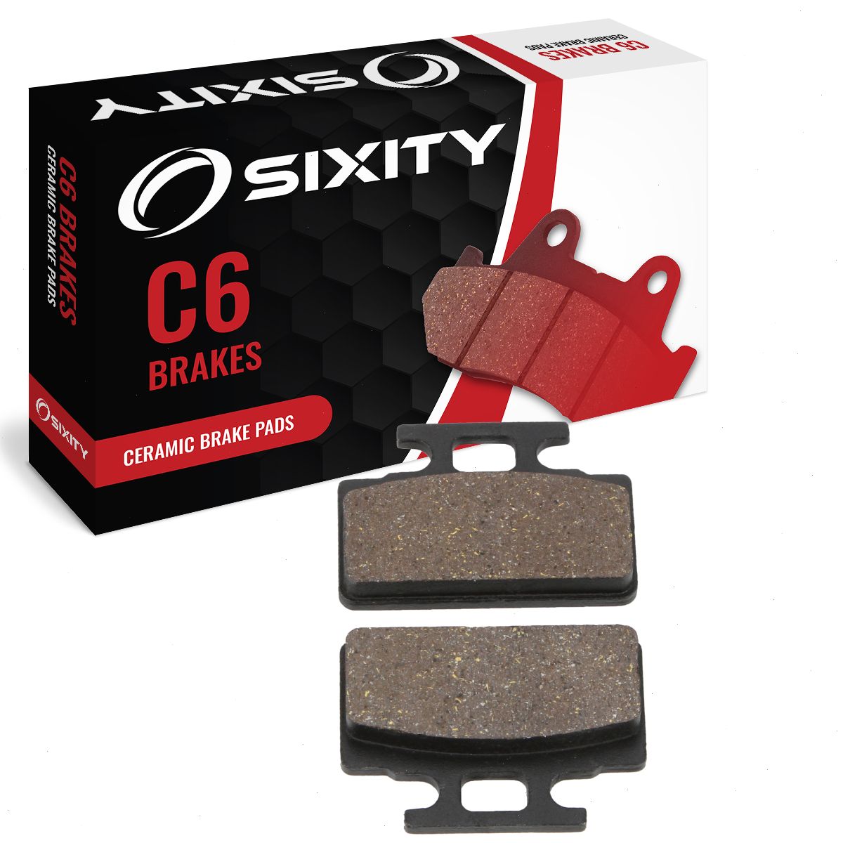 Sixity Sixity C6 Ceramic Brake Pads FA151 Front Replacement Kit Full Complete ...