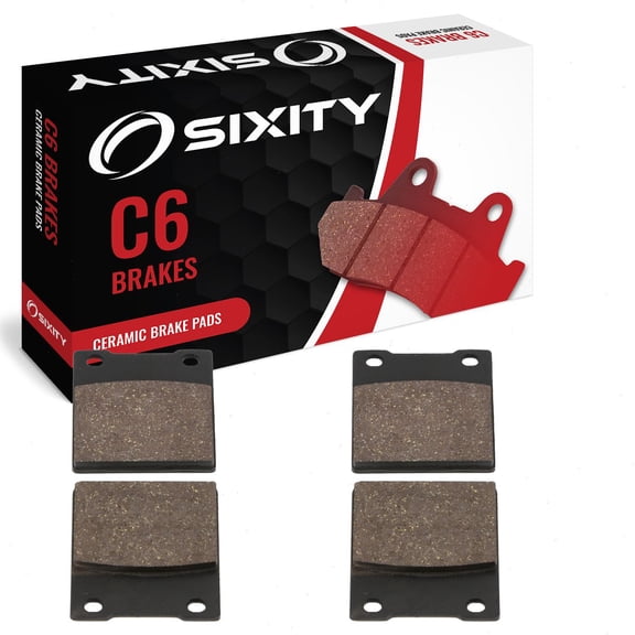 Sixity C6 Ceramic Brake Pads FA161 FA161 Front Rear Replacement Kit Full Complete
