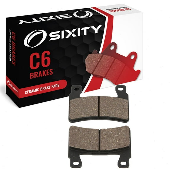 Sixity C6 Ceramic Brake Pads FA296 Front Replacement Kit Full Complete