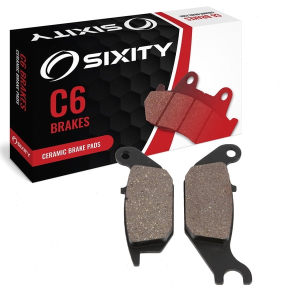 Sixity C6 Ceramic Brake Pads FA343 Rear Replacement Kit