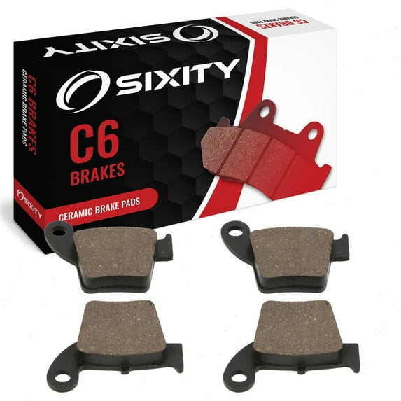 Sixity C6 Ceramic Brake Pads FA346 FA346 Front Rear Replacement Kit