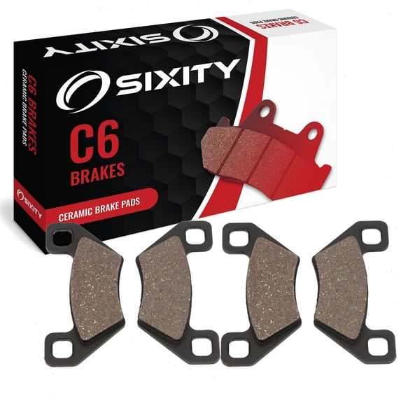 Sixity C6 Ceramic Brake Pads FA395 FA395 Front Rear Replacement Kit Full Complete