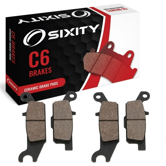Sixity C6 Ceramic Brake Pads FA444 FA444 Front Rear Replacement Kit
