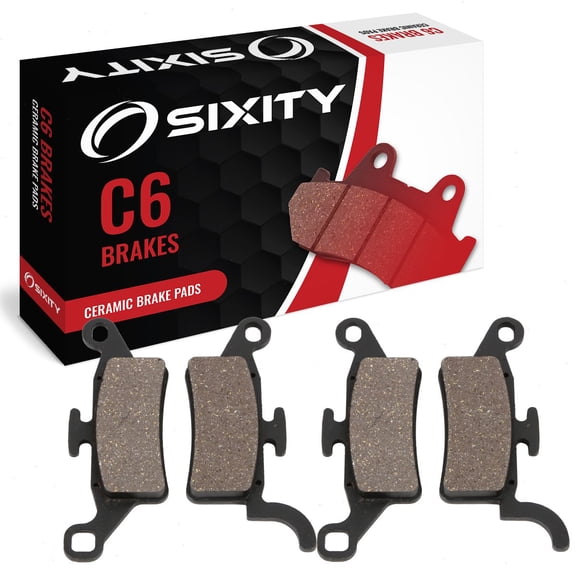 Sixity C6 Ceramic Brake Pads FA492 FA492 Front Rear Replacement Kit