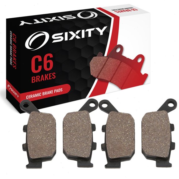 Sixity C6 Ceramic Brake Pads FA496 FA496 Front Rear Replacement Kit