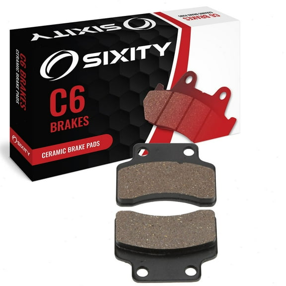 Sixity C6 Front Ceramic Brake Pads compatible with CPI Oliver City 50 2005-2009 Complete Set