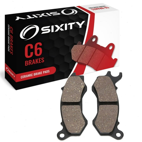 Sixity C6 Front Ceramic Brake Pads compatible with Honda PCX125 WW125 EX2A 2011 Complete Set