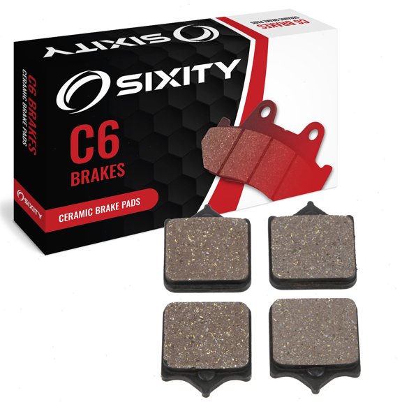Sixity C6 Front Ceramic Brake Pads compatible with Husqvarna STR 650 CRC 2007 Complete Set