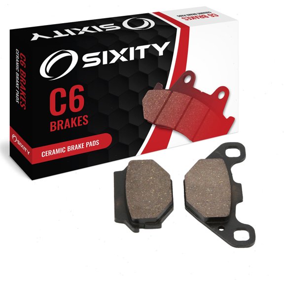 Sixity C6 Front Ceramic Brake Pads compatible with KTM 125 EXC 1990-1991 Complete Set