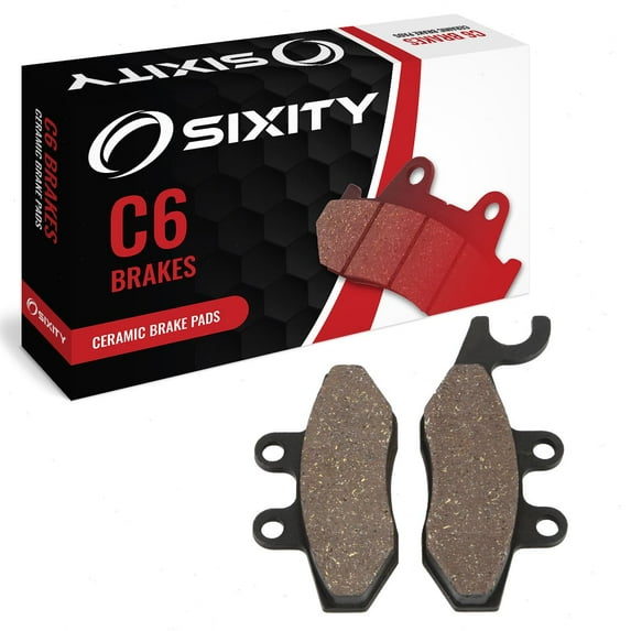 Sixity C6 Front Ceramic Brake Pads compatible with Piaggio BV 350 4T 4V 330cc 2012-2014 Complete Set