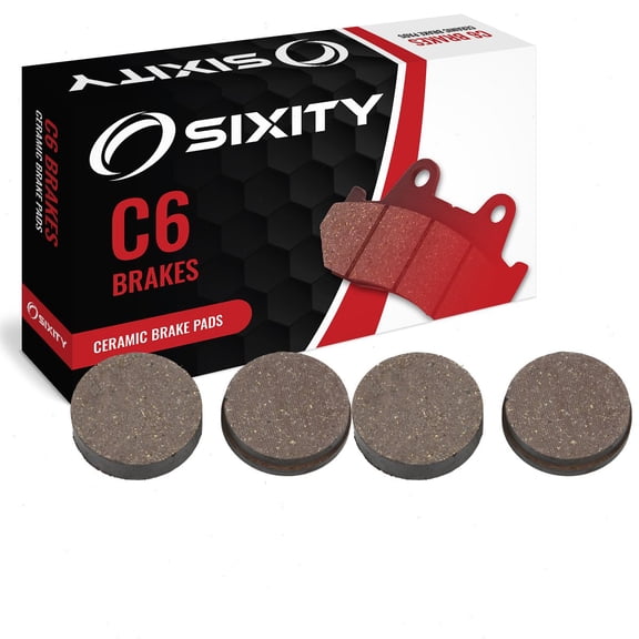Sixity C6 Front Ceramic Brake Pads compatible with Suzuki GS1000E EC EN SN LN 1978-1979 Complete Set