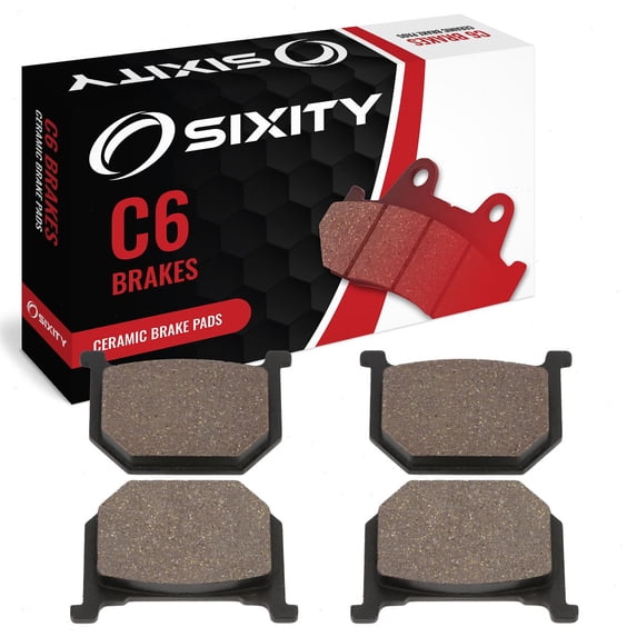 Sixity C6 Front Ceramic Brake Pads compatible with Suzuki GS1100GL GLZ GLD 1982-1983 Complete Set