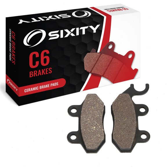 Sixity C6 Front Ceramic Brake Pads compatible with Sym HD 200 EVO 2012-2014 Complete Set