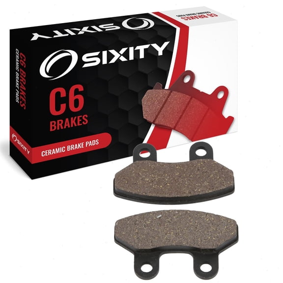 Sixity C6 Front Ceramic Brake Pads compatible with Sym RD 200 EVO 2012-2014 Complete Set