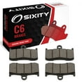 thumbnail image 1 of Sixity C6 Front Ceramic Brake Pads compatible with Triumph Tiger 1050 SE Radial caliper 2010-2011 Complete Set, 1 of 5
