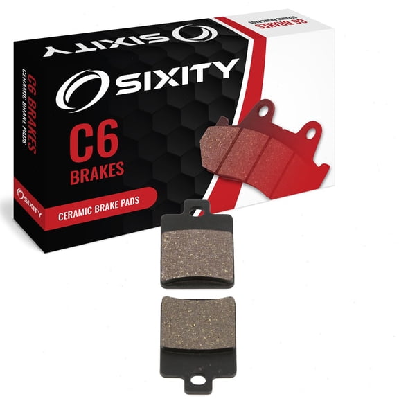 Sixity C6 Front Ceramic Brake Pads compatible with Vespa ET4 150cc 2001-2004 Complete Set