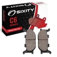 thumbnail image 1 of Sixity C6 Front Ceramic Brake Pads compatible with Yamaha CP250 Morphous V W X 2006-2008 Complete Set, 1 of 5