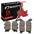 thumbnail image 1 of Sixity C6 Front Rear Ceramic Brake Pads compatible with Honda VT13CX Fury VT1300CX Non ABS 2010-2015 Complete Set, 1 of 5