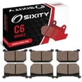 thumbnail image 1 of Sixity C6 Front Rear Ceramic Brake Pads compatible with Kawasaki KZ1000A/J J3 1983 Complete Set, 1 of 5