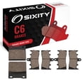 thumbnail image 1 of Sixity C6 Front Rear Ceramic Brake Pads compatible with Kawasaki ZRX1200 R A1 A2 A3 A4 A5 2001-2005 Complete Set, 1 of 5