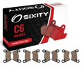 thumbnail image 1 of Sixity C6 Front Rear Ceramic Brake Pads compatible with Polaris Ranger 800 EFI Mid-Size 2013-2014 Complete Set, 1 of 5