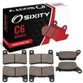 thumbnail image 1 of Sixity C6 Front Rear Ceramic Brake Pads compatible with Suzuki GSX-R1000 K9 L1 Tokico Radial Caliper 2011 Complete Set, 1 of 5