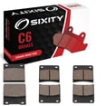 thumbnail image 1 of Sixity C6 Front Rear Ceramic Brake Pads compatible with Suzuki GSX600F Katana FK FL FM FN FP FR FT 1989-1997 Complete Set, 1 of 5