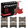 thumbnail image 1 of Sixity C6 Front Rear Ceramic Brake Pads compatible with Yamaha XJ900 Seca RK 1983 Complete Set, 1 of 5