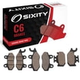 thumbnail image 1 of Sixity C6 Front Rear Ceramic Brake Pads compatible with Yamaha YXR45F Rhino 450 Special Edition 2007-2008 Complete Set, 1 of 5