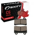 thumbnail image 1 of Sixity C6 Rear Ceramic Brake Pads compatible with Yamaha XV1700AM Road Star Midnight XV17AMS 9 Spoke Cast Wheels AMSC AMT AMV AMVC 2004-2007 Complete Set, 1 of 5