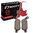 thumbnail image 1 of Sixity C6 Rear Ceramic Brake Pads compatible with Harley Davidson FXSTB Night Train Spoke wheel 2008-2009 Complete Set, 1 of 5